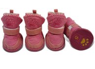 Winter Cotton PET Dog Shoes , Eco friendly Dog grooming boots