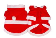 Customized Pet Dogs Cute Outfit santa Clothes with Hat for Christmas