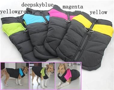 Colorful Luxury Husky Dog clothing for Winter Vests Coats Waterproof