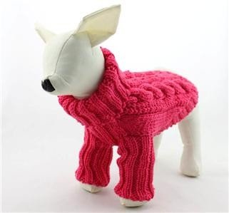 Winter Pet Long Sleeve Dog Turtleneck Sweater Hand Knitting Labrador Apparel