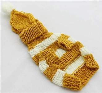 Cute doggie apparel Stripe dog sweater knitting pattern for small dog