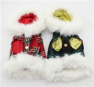 Winter plaid Dog Coat
