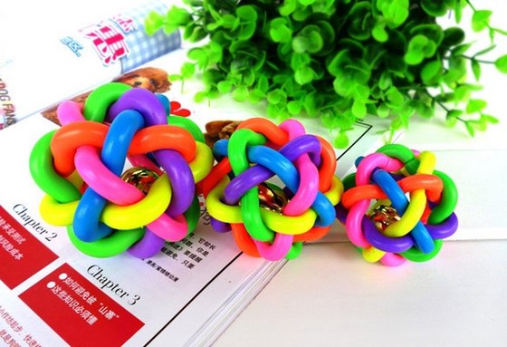 Colorful ball toy , Pet dog toys for german shepherds 6.5cm , 8.5cm