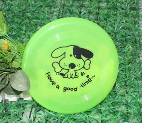 Plastic Frisbee pet dog toys green color Funny and lovely