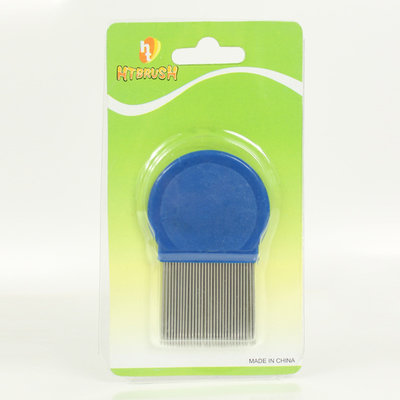 Soft plastic pet flea comb , short hair dog grooming brushes and combs