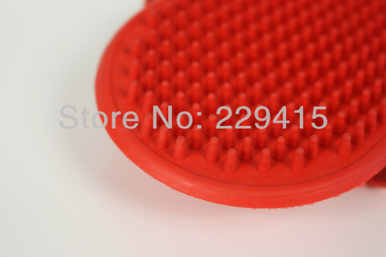 2pcs/lot Dog special take a shower brush rubber massage brush Big dog hair brush soft dog brushes