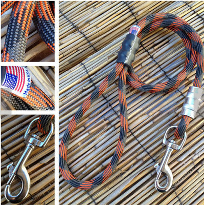 Polyester Mountain Rope Dog Leash , Short Dog Leash For Dog Training Leash