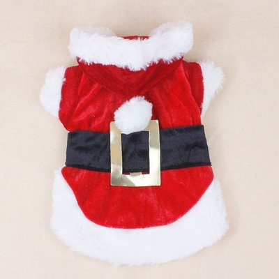 Dacron + Cotton Christmas Dog Clothes Pet Apparel Santa Dress For Shih Tzu