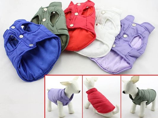 Comfortable PVC Medium Large Big Dog Winter Vests Dog Coats Clothes Lightweight
