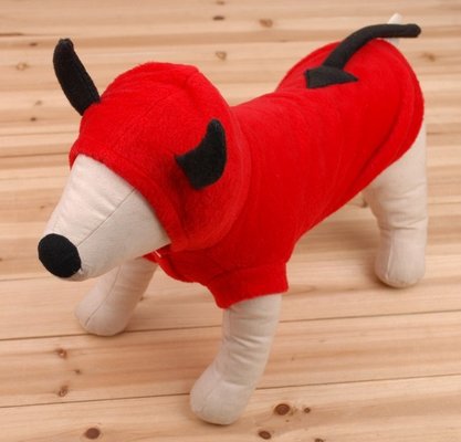 Red long sleeve pet sweatshirts for dogs / doggy sweatshirt for Bull dogs