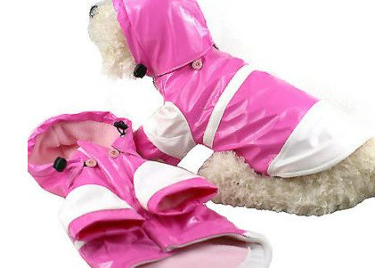 PVC outdoor dog raincoat