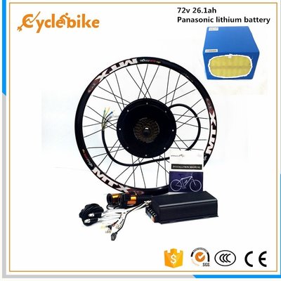 China Brushless Gearless Mountain Bike Electric Conversion Kit 3000w 48-72v 25-60km/H supplier
