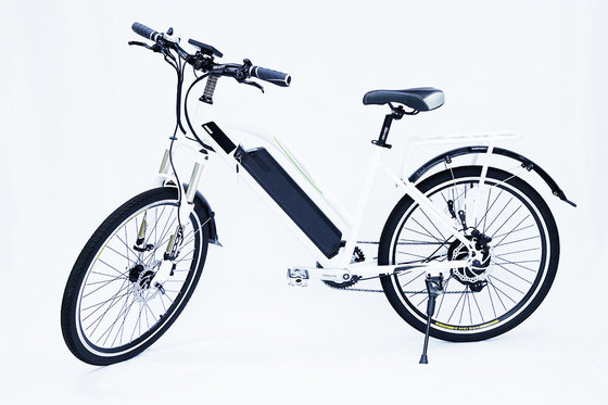 China White Water Proof  Electric City Bike With Fender,250w 36v, 7 speed , front suspemsion supplier