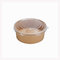 Disposable durable thickness warp up bowl for fast food to-go box fruit salad with clear lid supplier