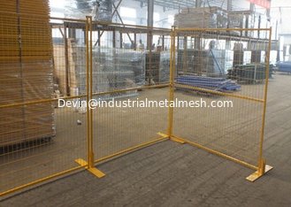 China OD 48 Post Temp Fencing For Sale 2100mm X 2400mm Width Mesh Opening supplier