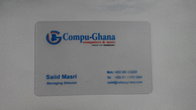 CR80 Clear Frosted Plastic Business Cards