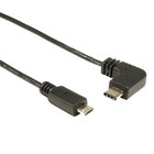 China USB 3.1 Type C Male 90 Degree to Micro USB 2.0 5Pin Male Data Cable company