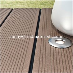 China composite decking with led light inside /garden grey decking with light supplier