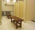 Wooden slats for bench replacement wooden slats bed frame wpc shower room bench 85*40RMD75 supplier