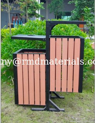 Recycled outdoor wpc trash can/ash-bin RMD-D7 supplier