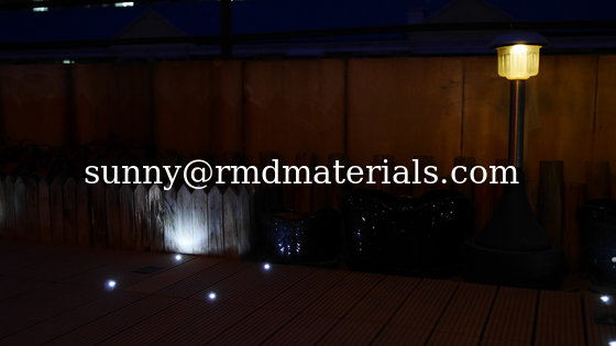 DIY balcony WPC decks Tile With Led light supplier