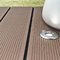 composite decking with led light inside /garden grey decking with light supplier