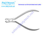 Universal cut and safety hold distal end cutter pliers of lingual orthodontics