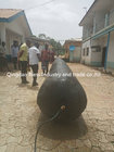 Diameter600*12m Dia900*12m Kenya  culvert balloon pneumatic tubular form for culvert  drain construction