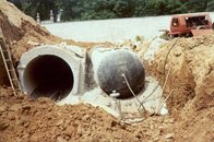rubber balloon made in China exported to Kenya nigeria used as formwork for constructing culvert sewer lines