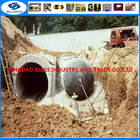 inflated rubber balloon for culvert casting road construction