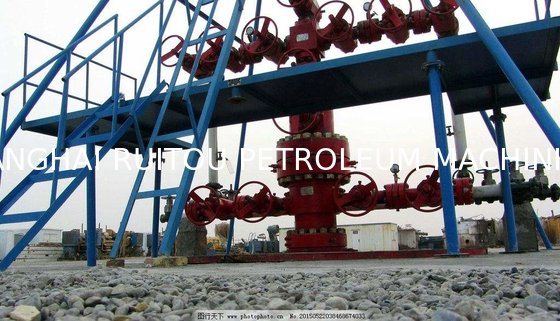 Oil or Gas Wellhead Chrismas Tree, API 6A 3-1/16" 10000psi PSL3 & PR1 Split Chrismas Tree / X-Mas Tree