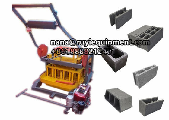 China diesel egglaying concrete block machine for hollow blocks solid blocks supplier