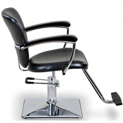 Round / Square Base Salon Hair Styling Chairs With Chrome Steel Foot Plate supplier