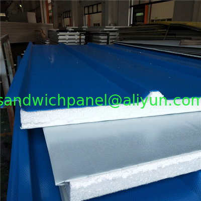 14kg 50mm eps sandwich styrofoam house building roof panel with anti slip surface