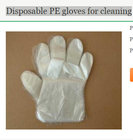 FDA CE quality PE plastic glove HDPE/LDPE gloves for food service factory delivery