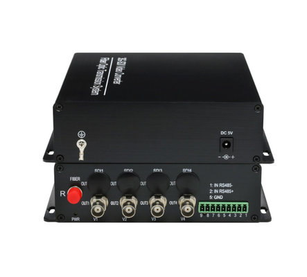 China 4 Channel video multiplexer Optic to Coaxial Converter for  hd camera DC5V EPS supplier