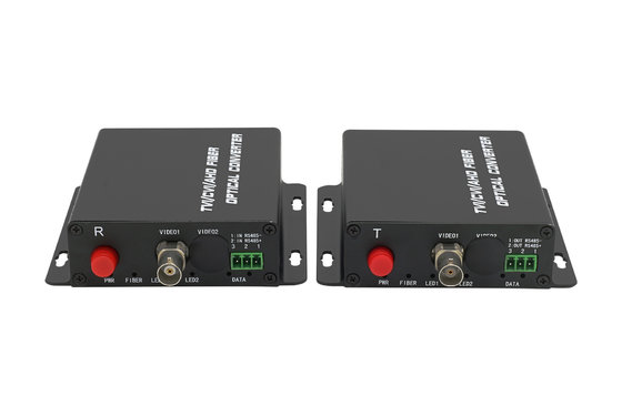 China 1 fiber port RS485 data CVI Fiber Converter Single mode SC connector audio transmitter receiver supplier