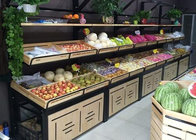Supermarket Fruit And Vegetable Rack 50-150 Kg Capacity Metallic Material
