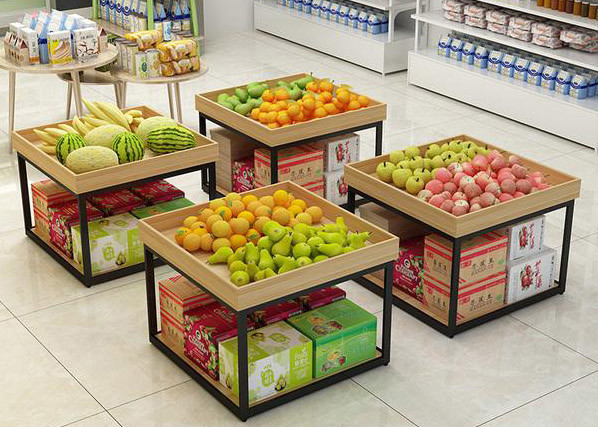 Promotion Fruit And Vegetable Rack Powder Coated Surface Treatment