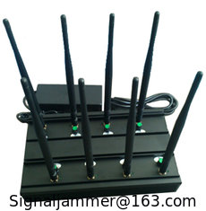 China UHF VHF jammer | 8 Bands GSM/3G USA 4G-LTE WIFI GPS-L1 VHF UHF Jammer supplier