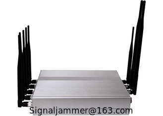 China Signal jammer | 12W Desktop 8 Antenna 3G Cellphone GPS Bluetooth VHF UHF Signal Jammer supplier