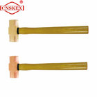 Manual sparkless tool anit-explosion wooden handle Sledge hammer 450g Aluminum bronze