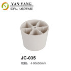 50 mm high white decorative furniture legS injection plastic round sofa legs JC-035
