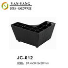 50mm high black furniture accessories injection plastic corner sofa legs JC-012