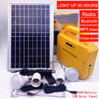 Multi-Function Solar Power Panel Generator Kit  USB Charger Home with 3 LED Bulbs Lighting Radio