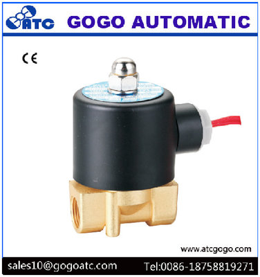 China 220v Solenoid Valve , NC Wire Lead Type Brass / Stainless Steel Electric Water Valve supplier