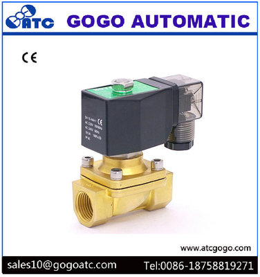 China Normally Close / Open Water Solenoid Valve With Stainless Steel / Brass Body Material supplier