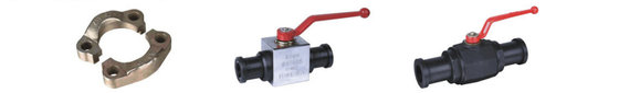 China Flange Connection Hydraulic Ball Valve For Opening / Closing Hydraulic System supplier