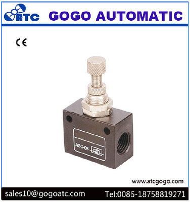 China 1/2 Joint Pipe Bore Flow Control Check Valve , One Way Throttle Pneumatic Actuator Valve supplier