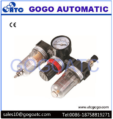 China AC2000 1/4 Inch Air Compressor Filter Regulator , Pneumatic Frl Air Filter Regulator With Gauge supplier